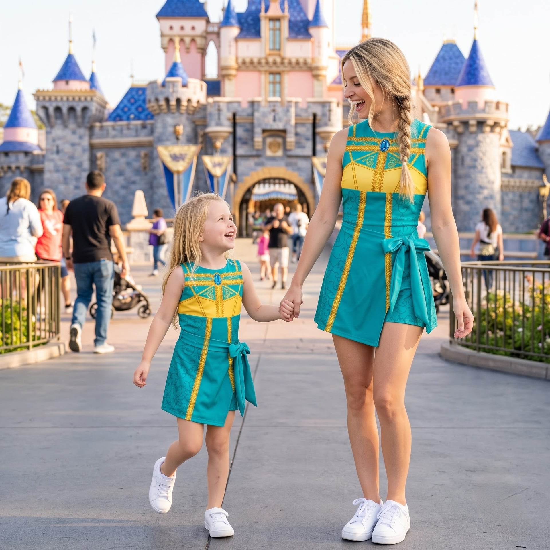 Princess Jasmine Tennis Dress, Mom And Me Matching Outfit, Disney Park Vacation Clothes - Image 3