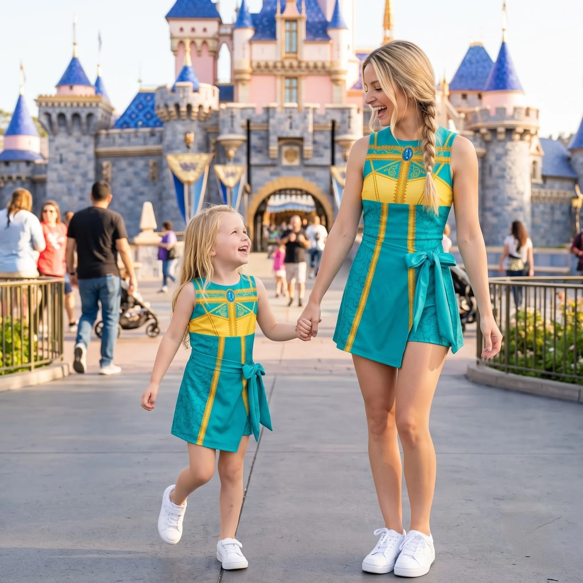Princess Jasmine Tennis Dress, Mom And Me Matching Outfit, Disney Park Vacation Clothes - Image 3