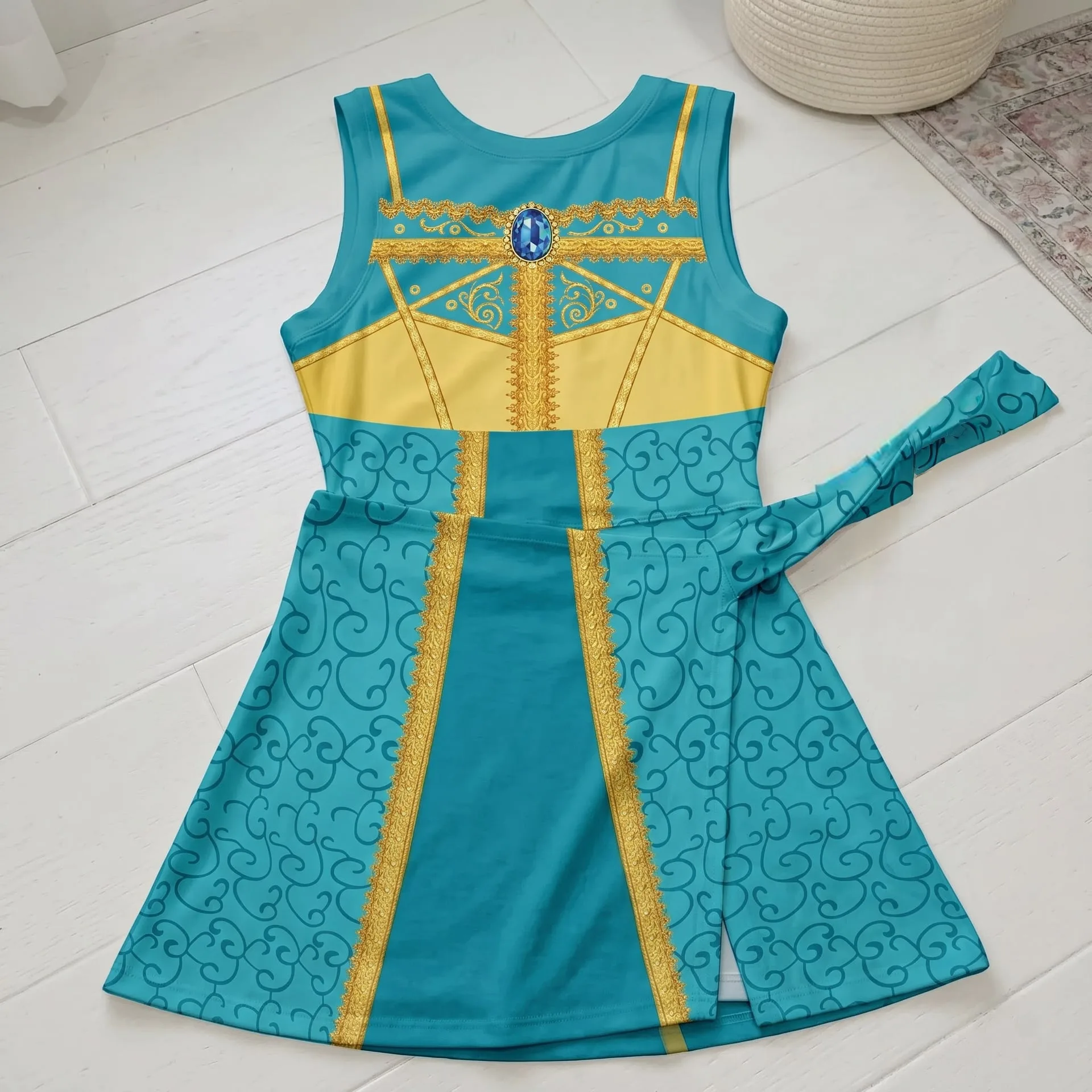 Princess Jasmine Tennis Dress, Mom And Me Matching Outfit, Disney Park Vacation Clothes - Image 2