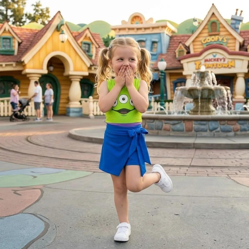 Toy Story Alien Tennis Dress, Mom And Me Matching Outfit, Disney Park Vacation Clothes - Image 4