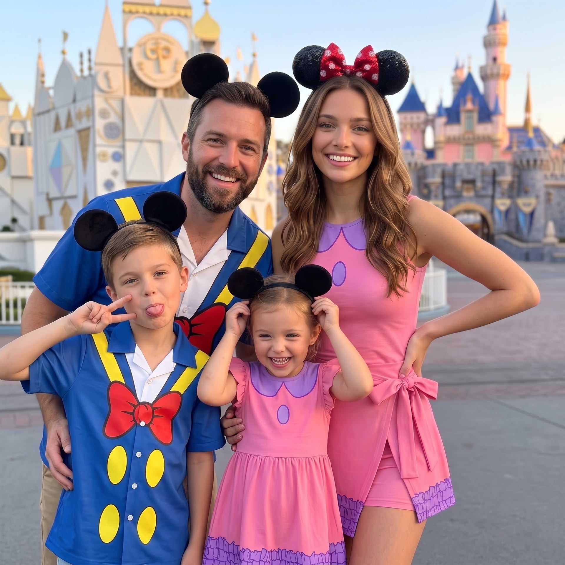 Mickey Inspired Matching Family Set, Cartoon Mouse Family Vacation Outfit, Theme Park Trip Clothes, Family Matching Disney Style Set - Image 5