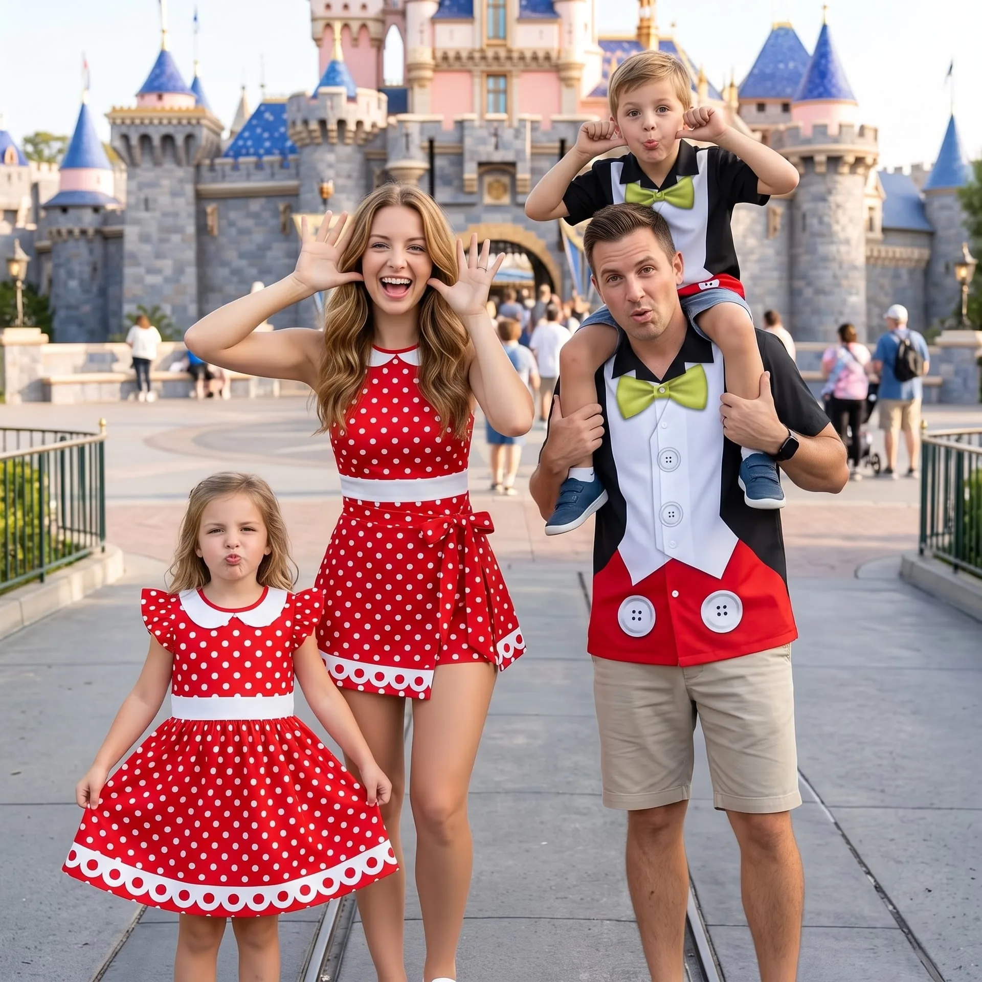 Mickey & Minnie Matching Family Set, Disney Family Vacation Outfit, Disneyland Trip Clothes - Image 4
