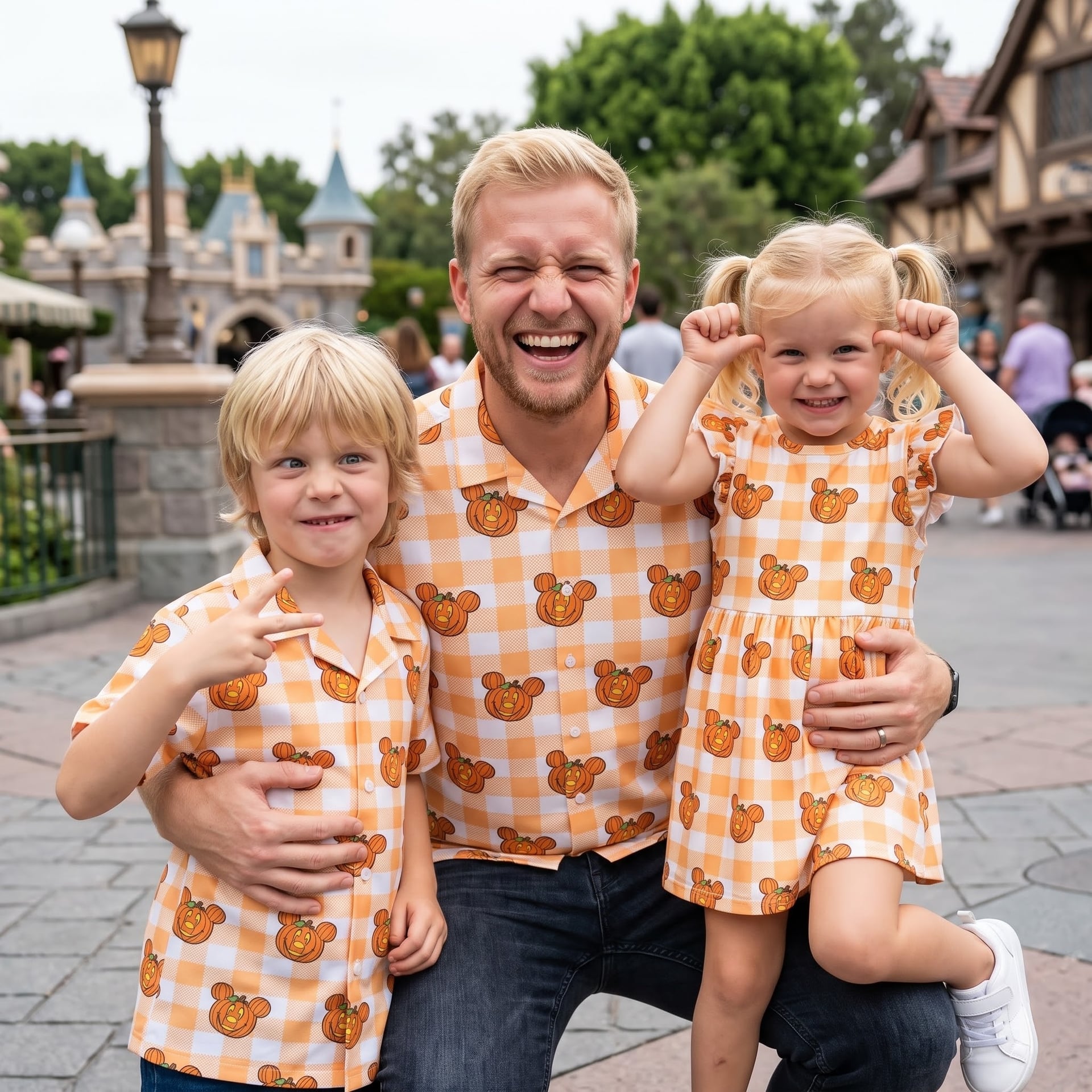 Halloween Mickey Pumpkin Matching Family Set, Disney Family Vacation Outfit, Disneyland Trip Clothes - Image 2