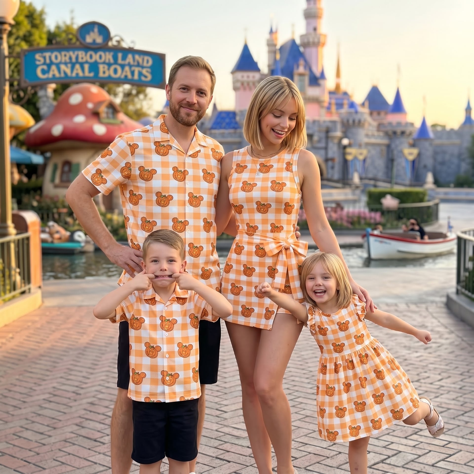 Halloween Mickey Pumpkin Matching Family Set, Disney Family Vacation Outfit, Disneyland Trip Clothes - Image 4