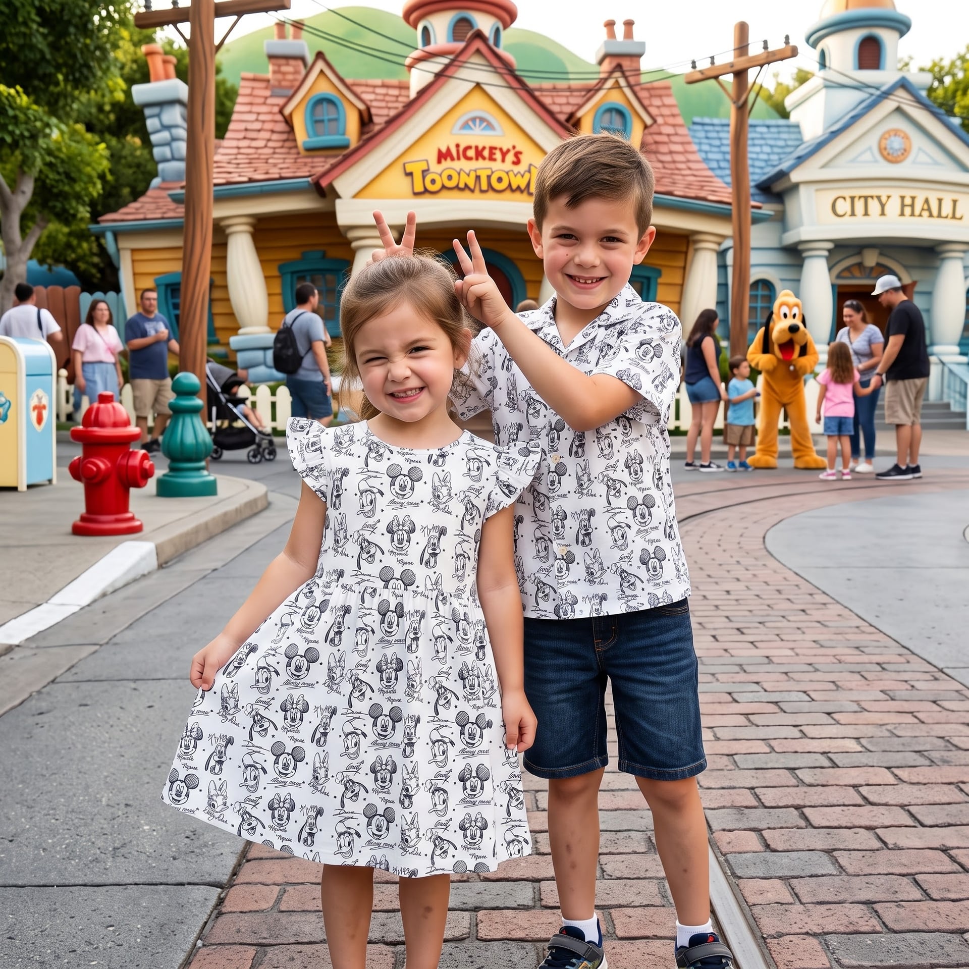 Mickey & Friends Matching Family Set, Cartoon Character Family Vacation Outfit, Theme Park Matching Clothes, Disneyland Trip Clothes - Image 5