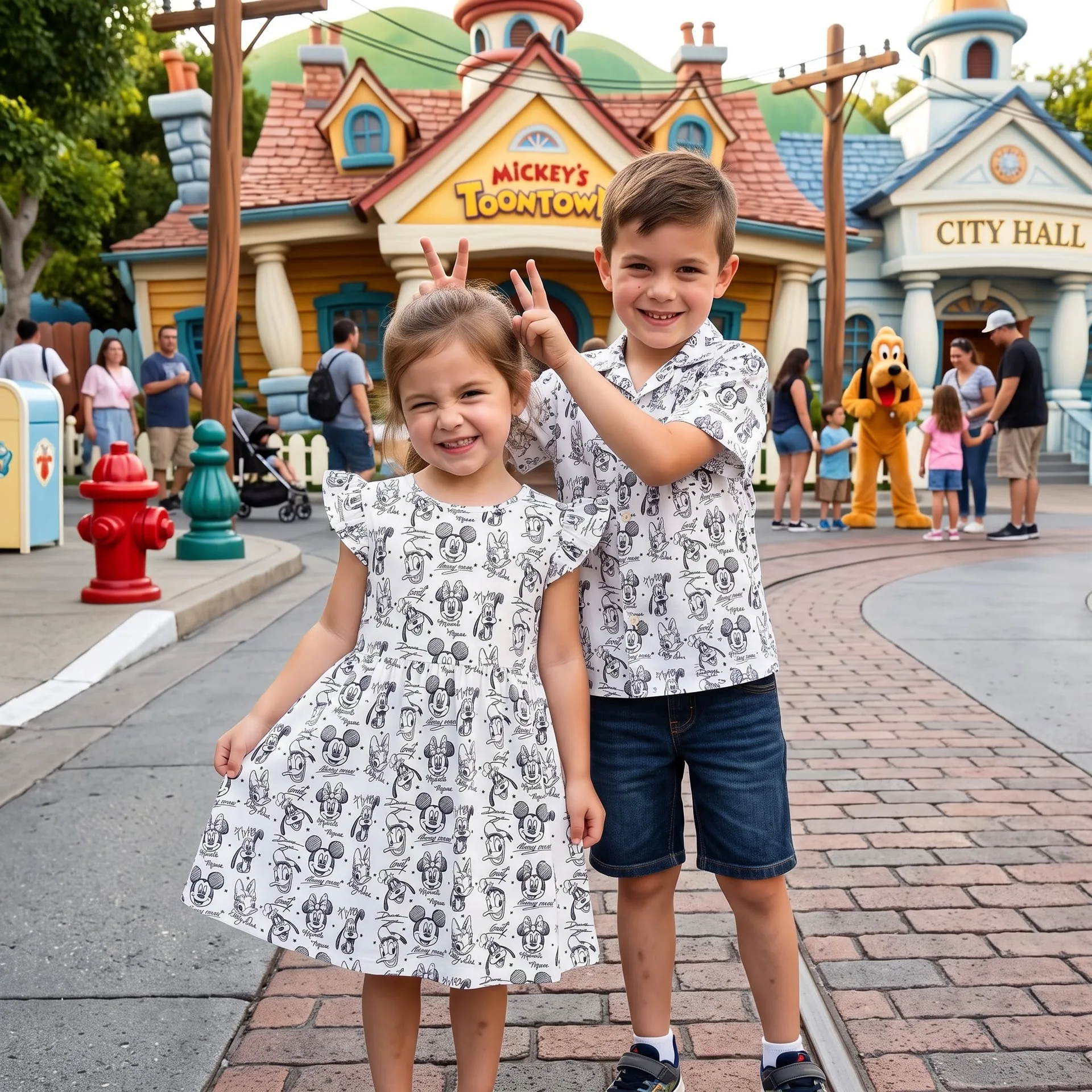 Mickey & Friends Matching Family Set, Cartoon Character Family Vacation Outfit, Theme Park Matching Clothes, Disneyland Trip Clothes - Image 5