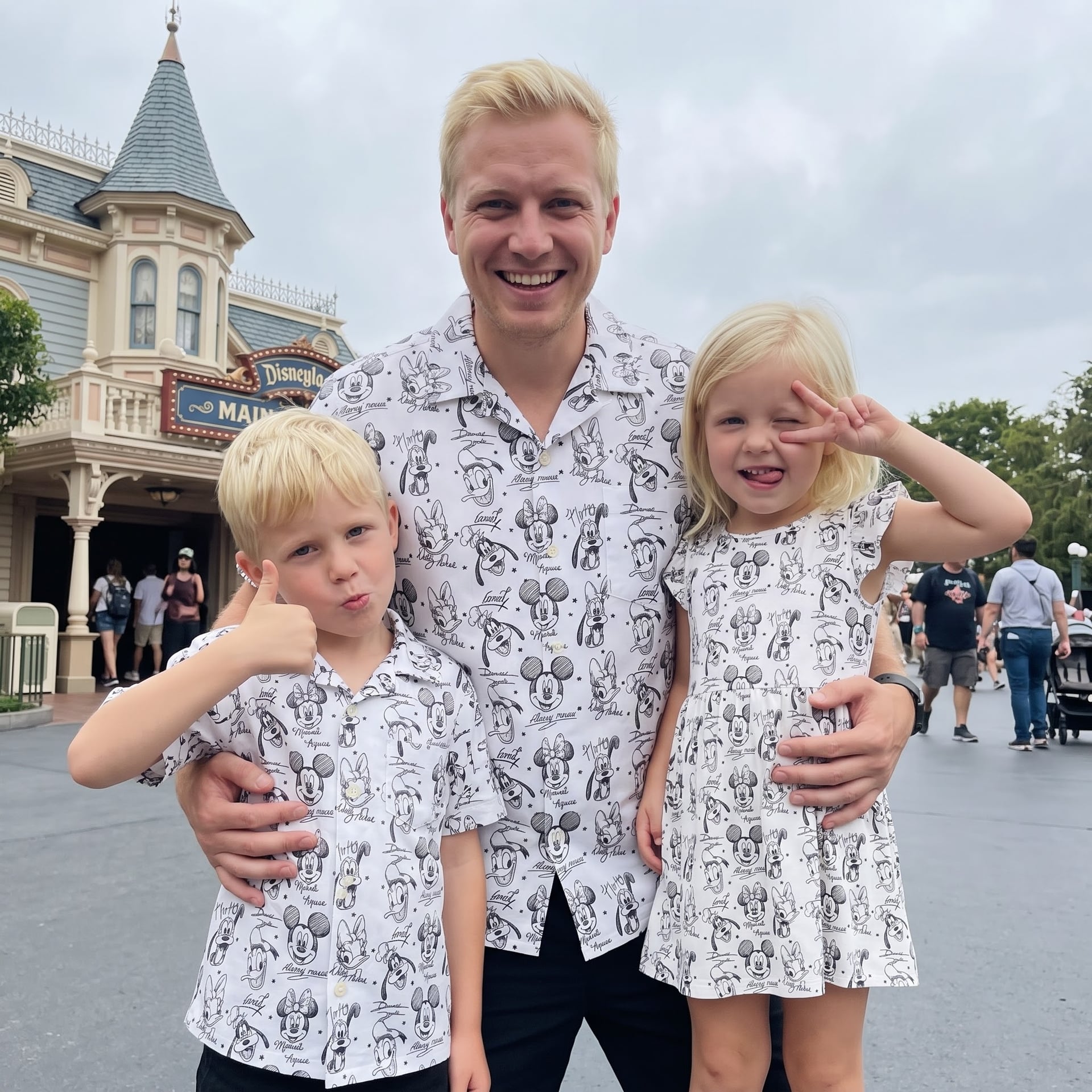 Mickey & Friends Matching Family Set, Cartoon Character Family Vacation Outfit, Theme Park Matching Clothes, Disneyland Trip Clothes - Image 2