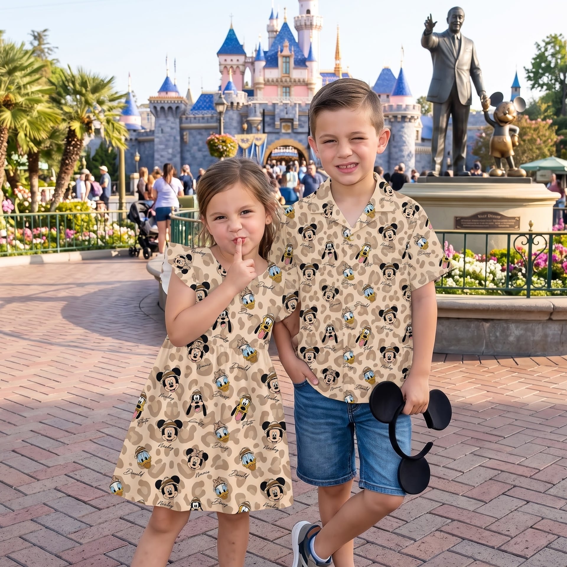Mickey & Friends Matching Family Set, Cartoon Character Vacation Outfit, Theme Park Family Matching Clothes, Disneyland Trip Clothes - Image 3