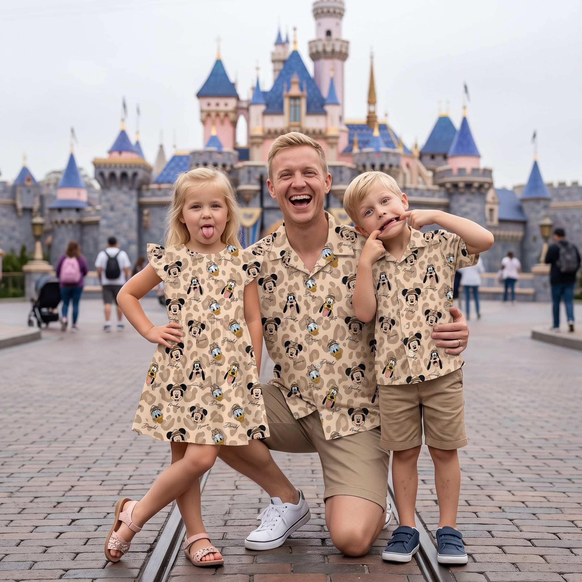 Mickey & Friends Matching Family Set, Cartoon Character Vacation Outfit, Theme Park Family Matching Clothes, Disneyland Trip Clothes - Image 2
