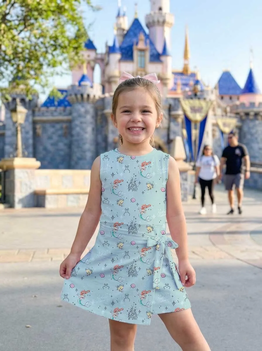 Mermaid Princess Inspired Tennis Dress, Mother Daughter Matching Costume Outfit, Cute Ocean Fantasy Adventure Dress for Theme Park Vacation, Family Gift - Image 6