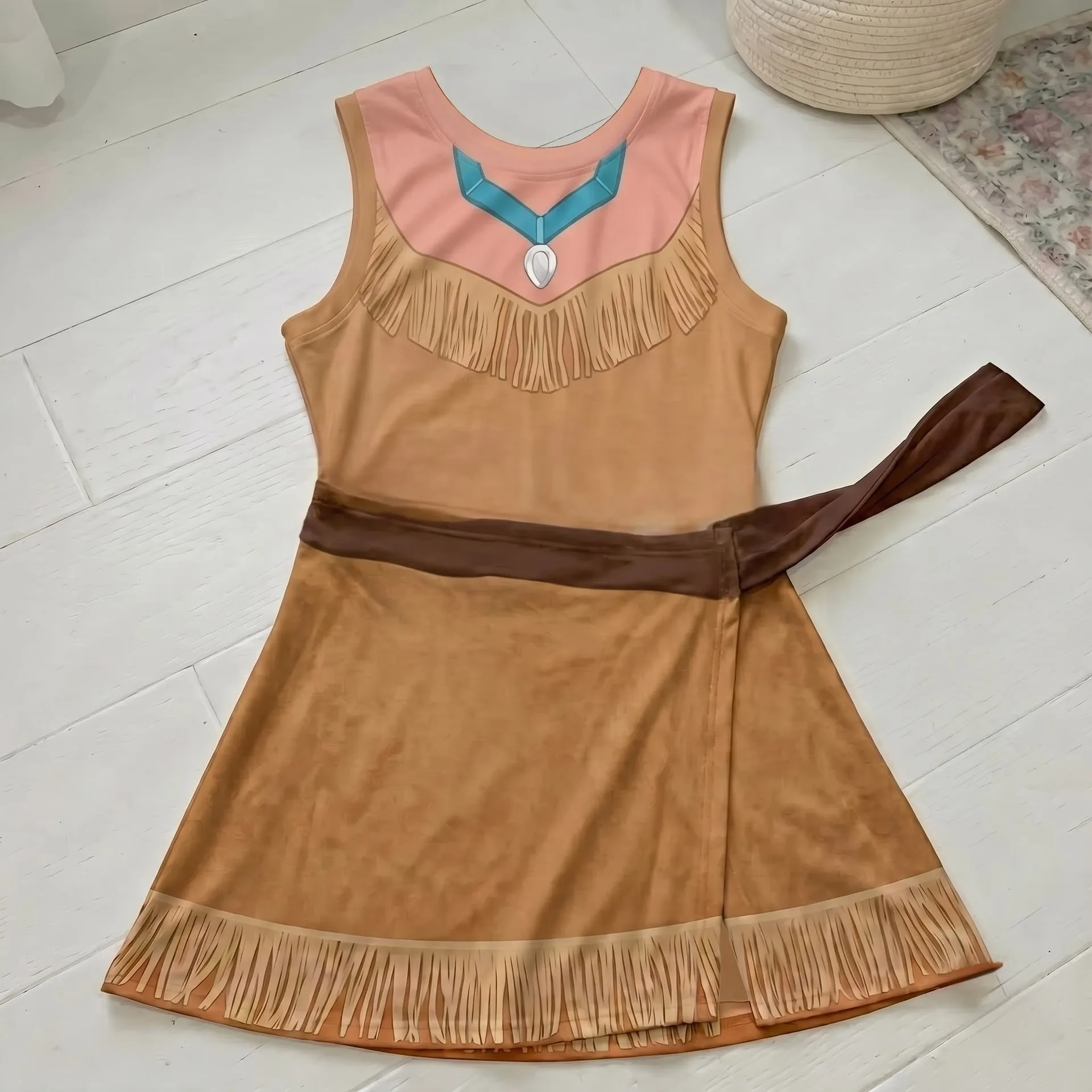 Princess Inspired Tennis Dress, Mother Daughter Matching Costume Outfit, Cute Fantasy Adventure Dress for Theme Park Vacation, Family Gift - Image 2