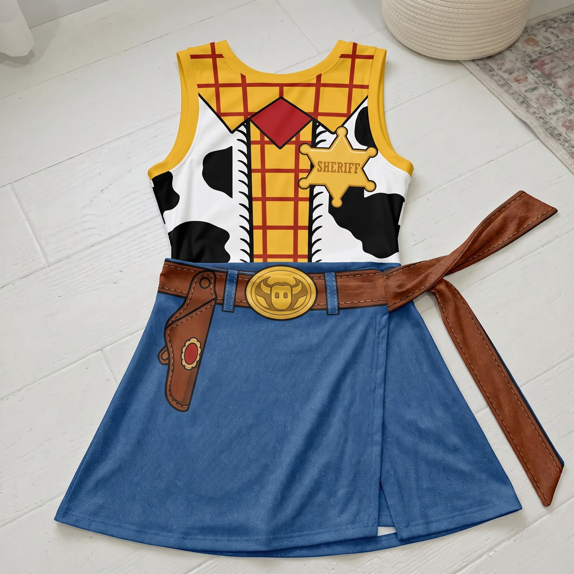 Cowgirl Inspired Tennis Dress, Mother Daughter Matching Costume Outfit, Cute Western Adventure Dress for Theme Park Vacation, Family Gift - Image 2