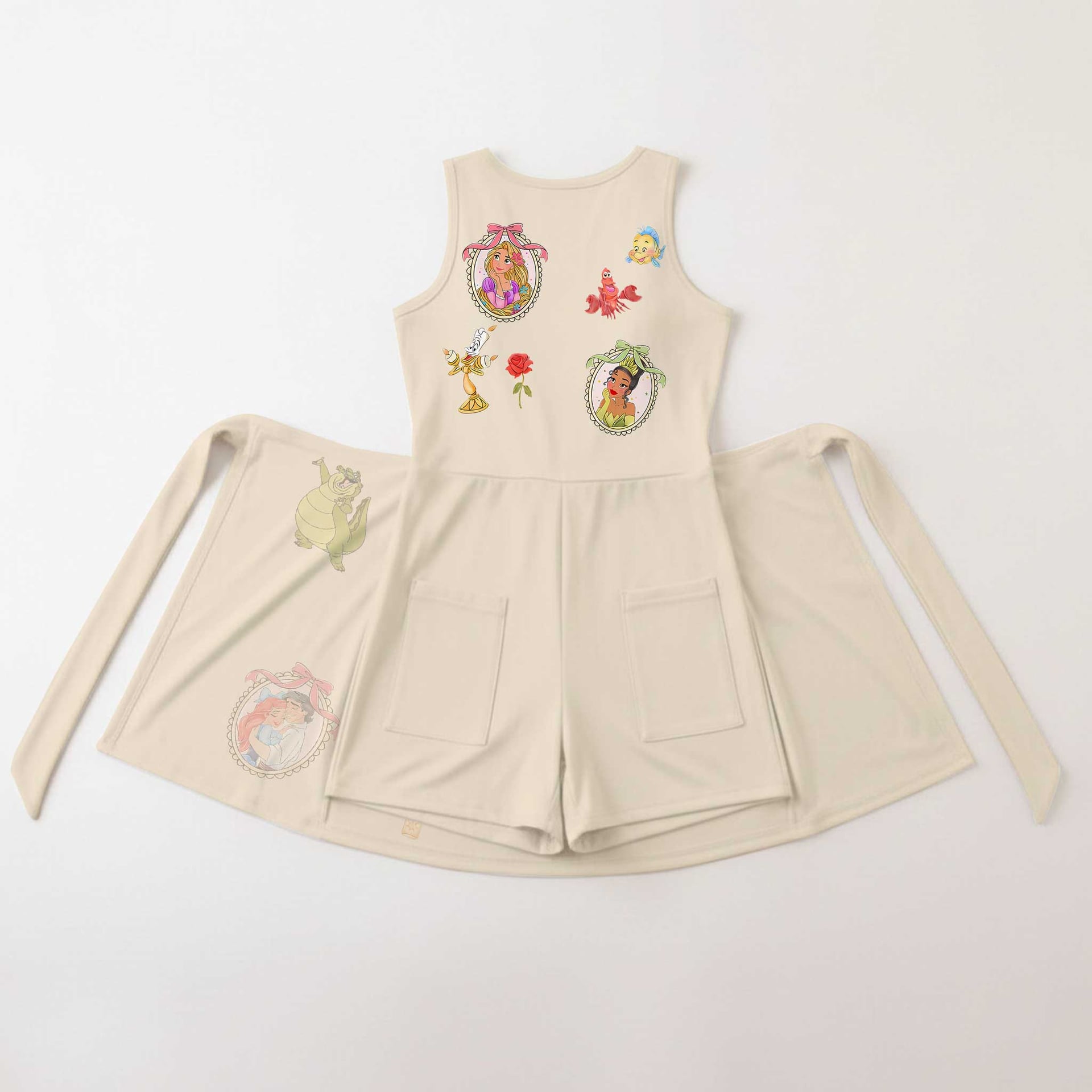 Disney Princess Mother Daughter Matching Outfit, Princess Friends Tennis Dress & Girls Skater Dress, Fairy Tale Character Outfit, Theme Park Vacation Clothing, Cute Princess Family Outfit - Image 2