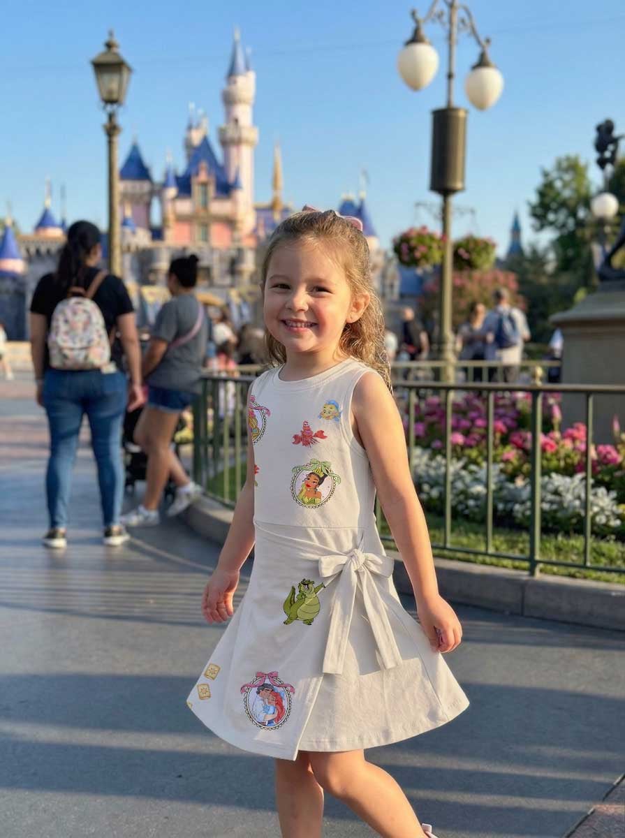 Disney Princess Mother Daughter Matching Outfit, Princess Friends Tennis Dress & Girls Skater Dress, Fairy Tale Character Outfit, Theme Park Vacation Clothing, Cute Princess Family Outfit - Image 9