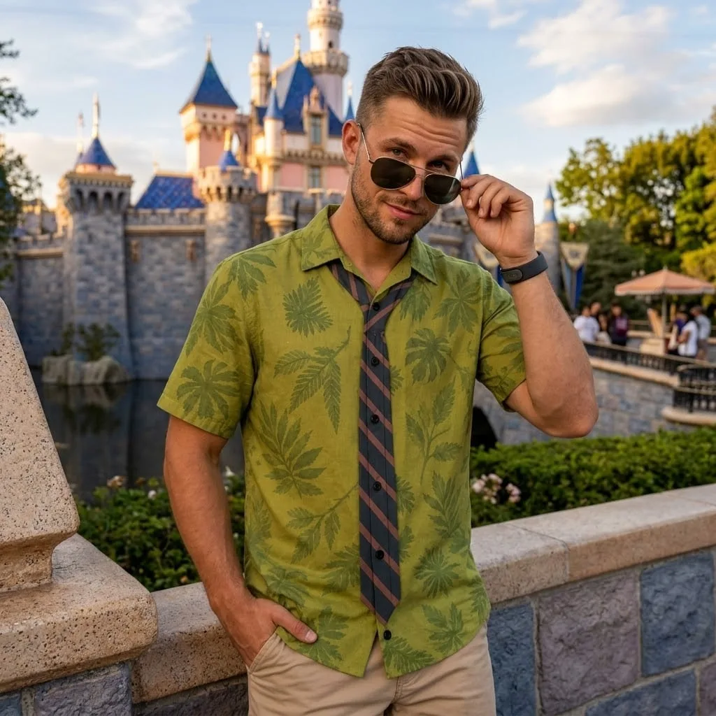 Zootopia Inspired Matching Couple Outfit, Nick Wilde Hawaiian Shirt & Judy Hopps Tennis Dress, Cartoon Character Outfit, Theme Park Vacation Clothing, Cute Couple Park Outfit - Image 5