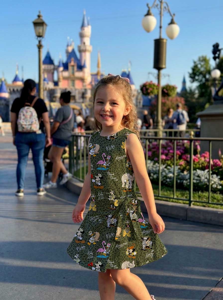 Disney Safari Mickey & Friends Inspired Mother Daughter Matching Tennis Dress, Green Leopard Animal Print Bow Skort Dress, Safari Character Outfit, Theme Park Vacation Clothing, Cute Mommy and Me Outfit - Image 9