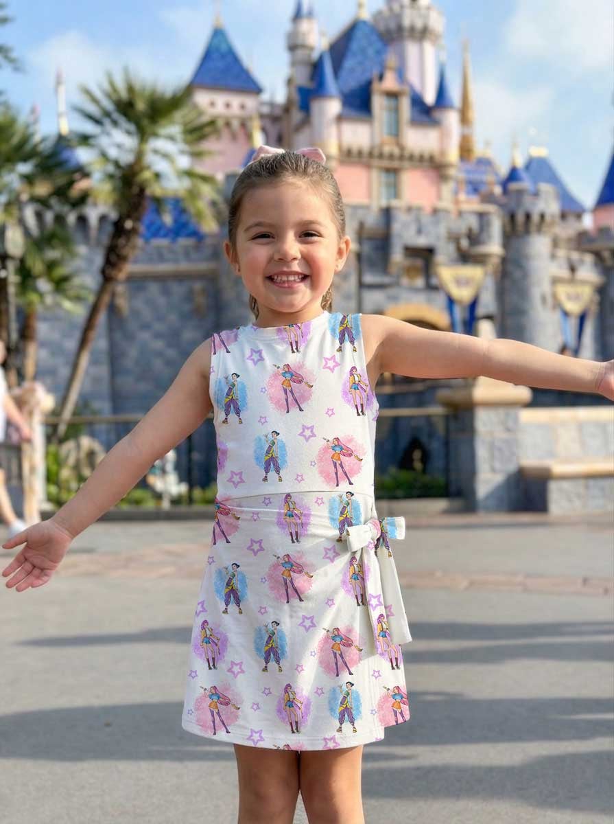KPop Demon Hunters Inspired Tennis & Skater Dress, Rumi Mira Zoey Character Print Dress, Mother Daughter Matching Outfit, KPop Fan Gift, Theme Park Vacation Clothing - Image 7