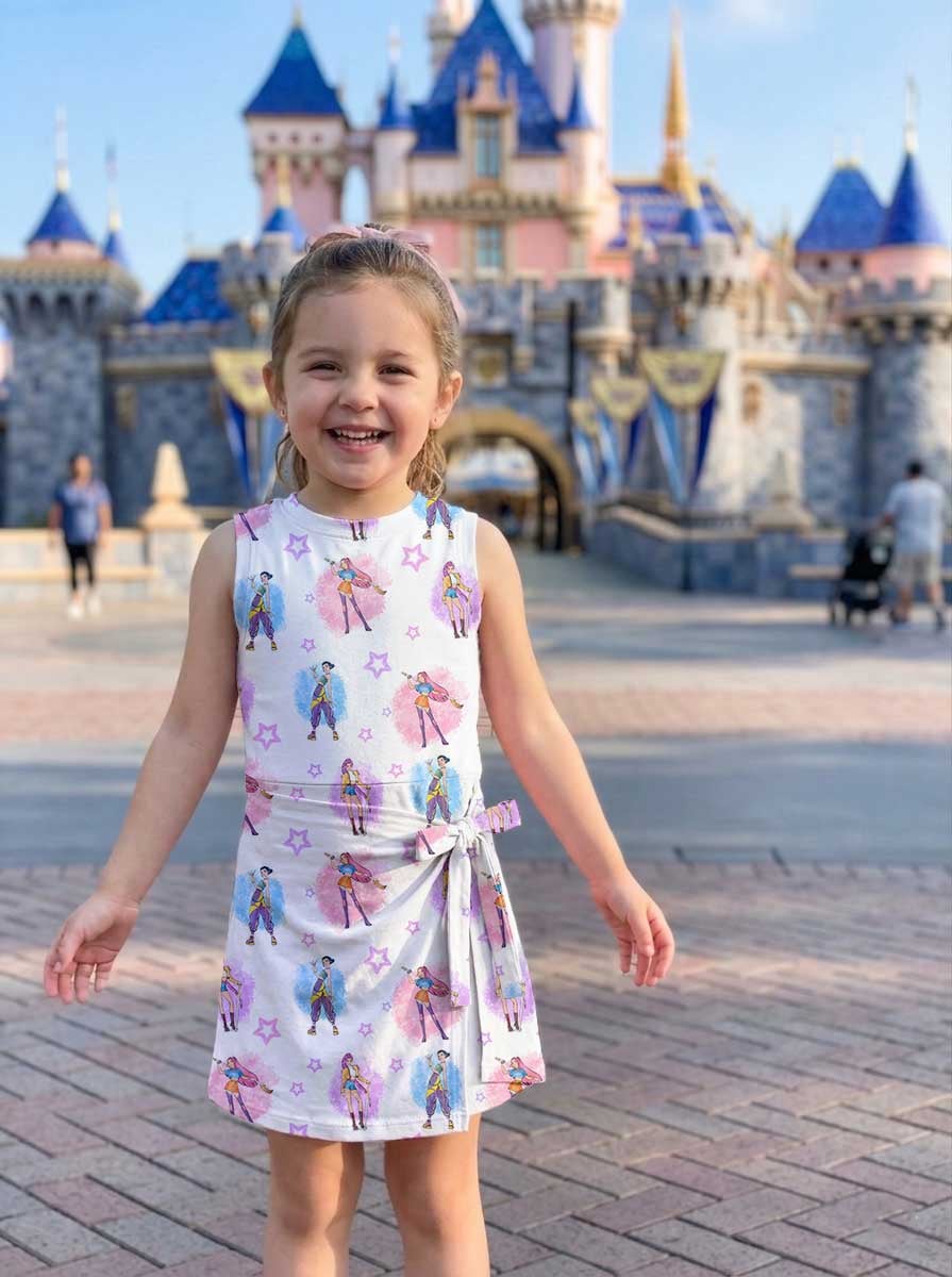 KPop Demon Hunters Inspired Tennis & Skater Dress, Rumi Mira Zoey Character Print Dress, Mother Daughter Matching Outfit, KPop Fan Gift, Theme Park Vacation Clothing - Image 8