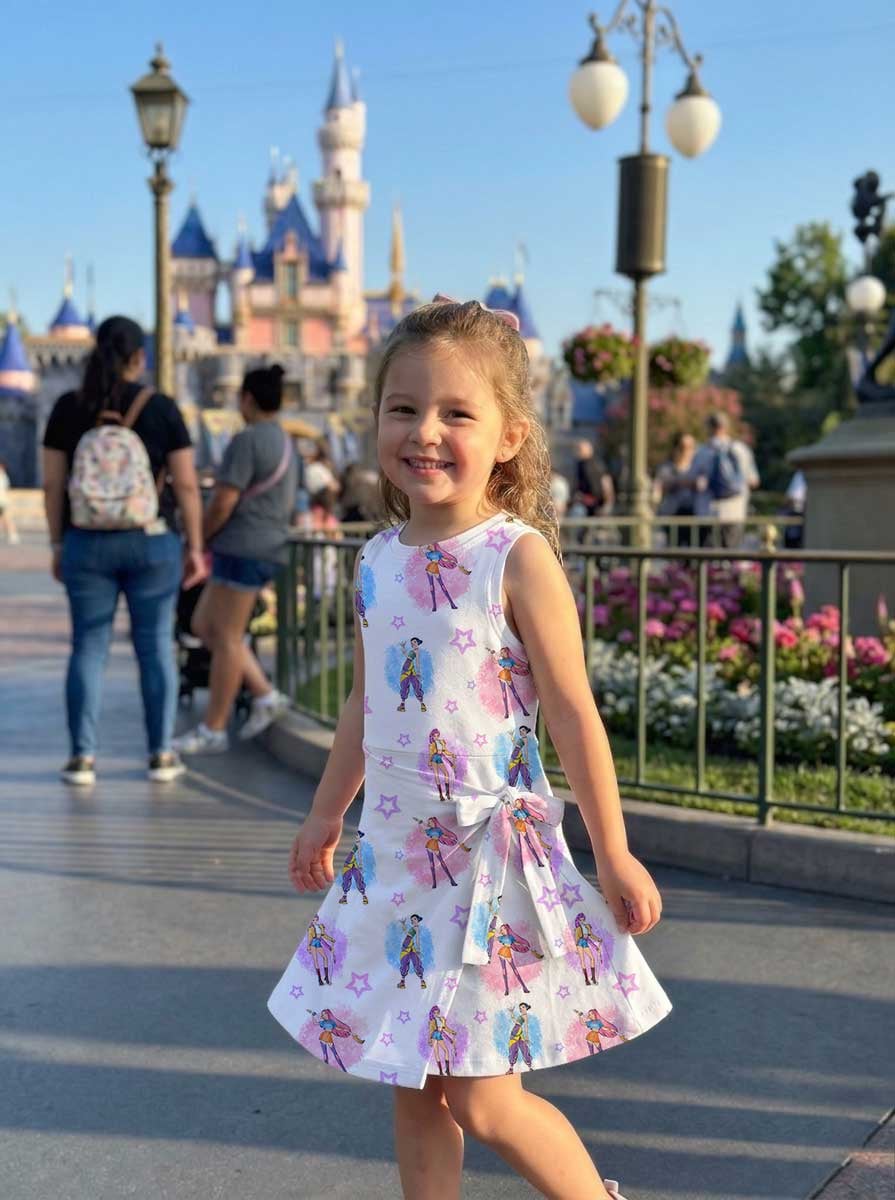 KPop Demon Hunters Inspired Tennis & Skater Dress, Rumi Mira Zoey Character Print Dress, Mother Daughter Matching Outfit, KPop Fan Gift, Theme Park Vacation Clothing - Image 9