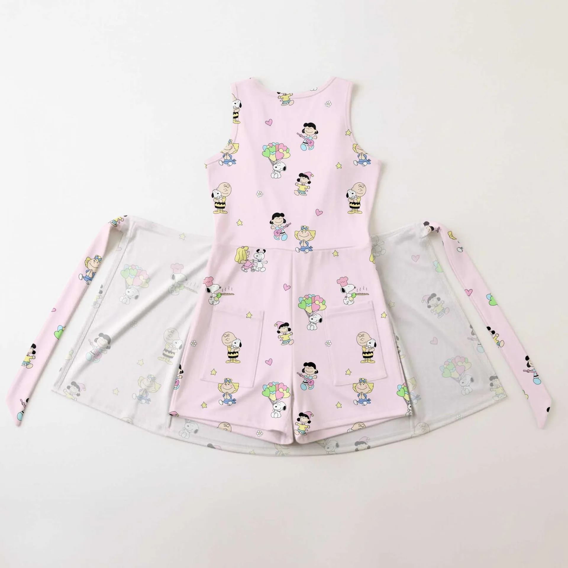 Halloween Ghost Tennis Dress, Pink Boo Ghost & Pumpkin Print Dress, Mother Daughter Matching Outfit, Halloween Inspired Theme Park Vacation Clothing - Image 2