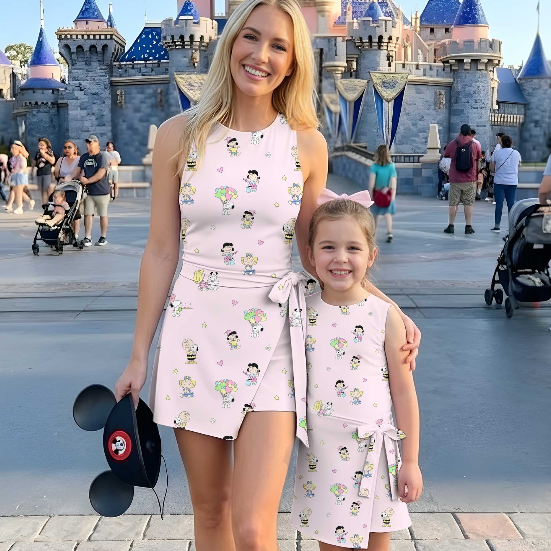KPop Demon Hunters Inspired Tennis & Skater Dress, Rumi Mira Zoey Character Print Dress, Mother Daughter Matching Outfit, KPop Fan Gift, Theme Park Vacation Clothing (Copy)