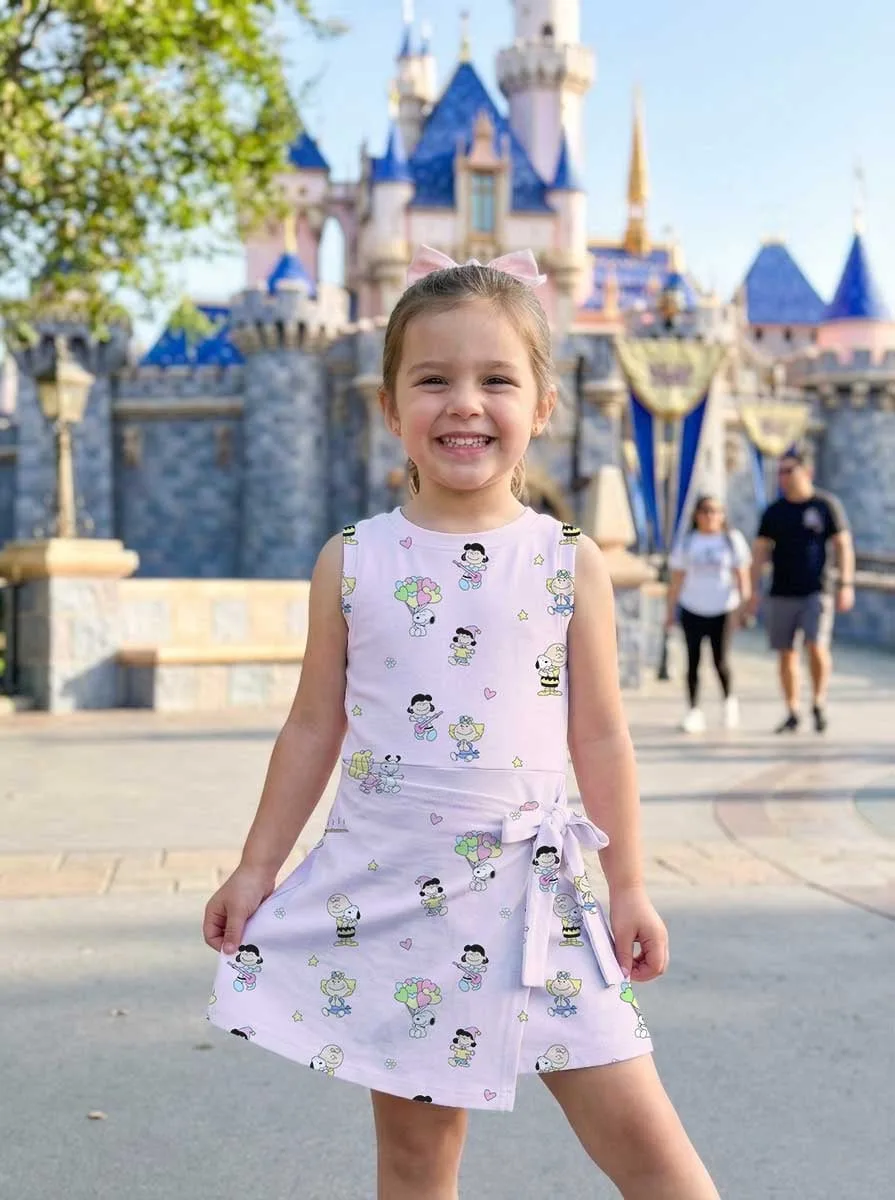 Halloween Ghost Tennis Dress, Pink Boo Ghost & Pumpkin Print Dress, Mother Daughter Matching Outfit, Halloween Inspired Theme Park Vacation Clothing - Image 6
