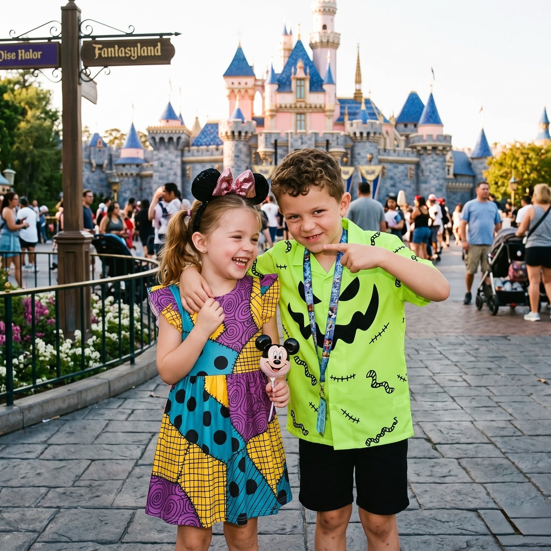 Nightmare Before Christmas Family Matching Outfit, Sally Inspired Tennis Dress, Oogie Boogie & Jack Skellington Hawaiian Shirts, Halloween Theme Park Vacation Clothing, Mom Dad Kids Matching Outfit - Image 5