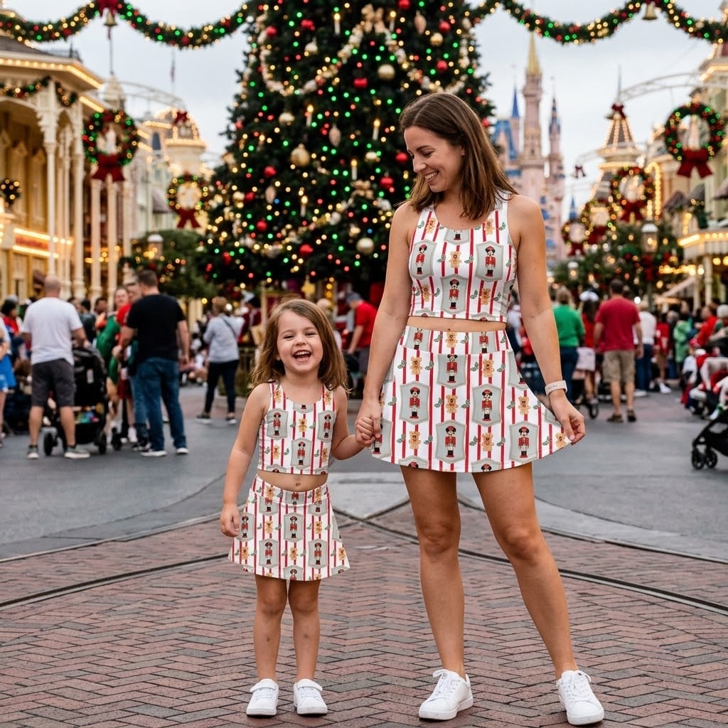 Christmas Nutcracker Inspired Dress Set, Mickey Gingerbread Holiday Outfit, Festive Toy Soldier Christmas Dress, Disney Park Vacation Gift for Women Girls - Image 5