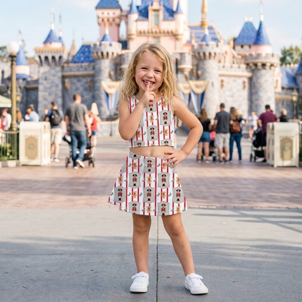 Christmas Nutcracker Inspired Dress Set, Mickey Gingerbread Holiday Outfit, Festive Toy Soldier Christmas Dress, Disney Park Vacation Gift for Women Girls - Image 3