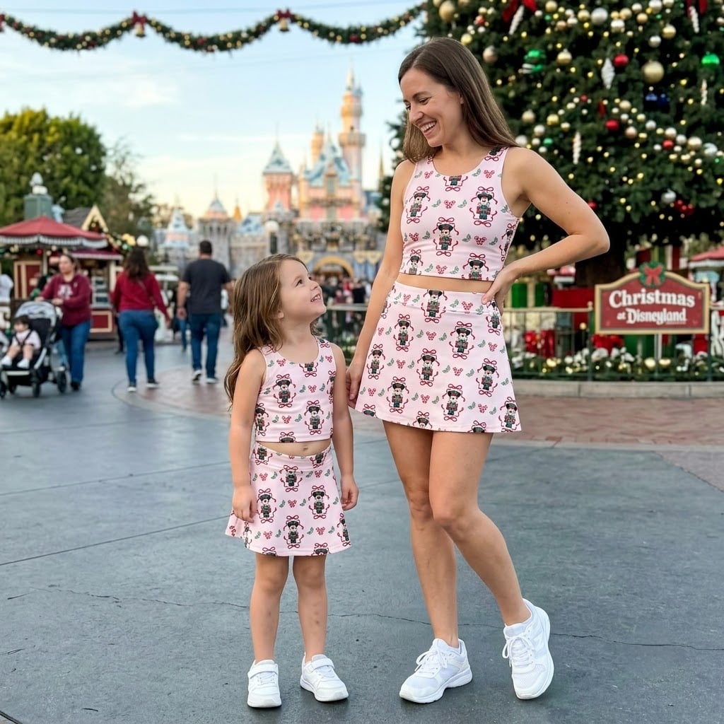 Christmas Nutcracker Inspired Dress Set, Mickey Holiday Outfit, Candy Cane Peppermint Christmas Dress, Disney Christmas Vacation Gift for Women Girls - Image 5