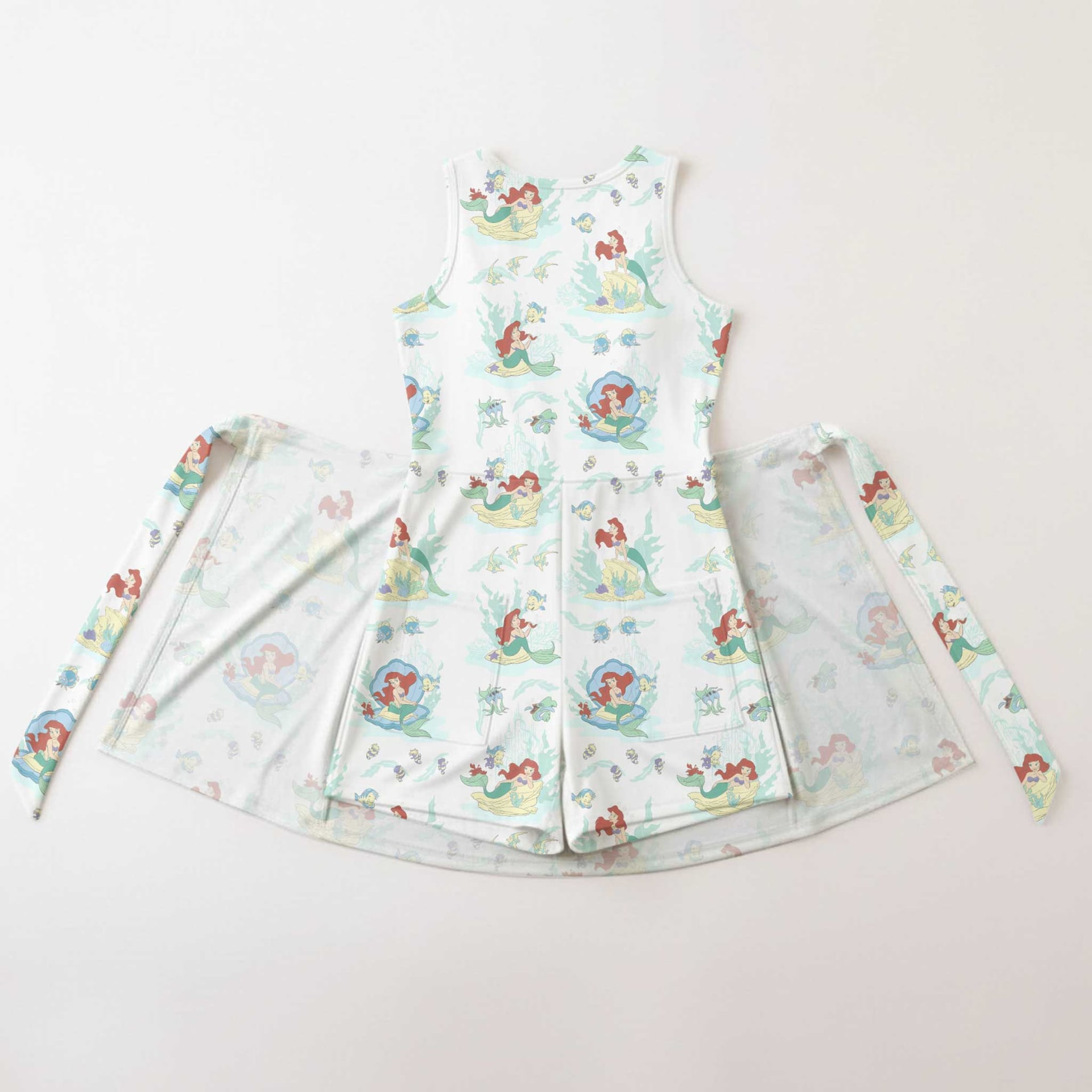 Ariel Little Mermaid Flounder Tennis Dress Skirt, Princess Dress Skirt, Tennis Dress Skirt - Image 7
