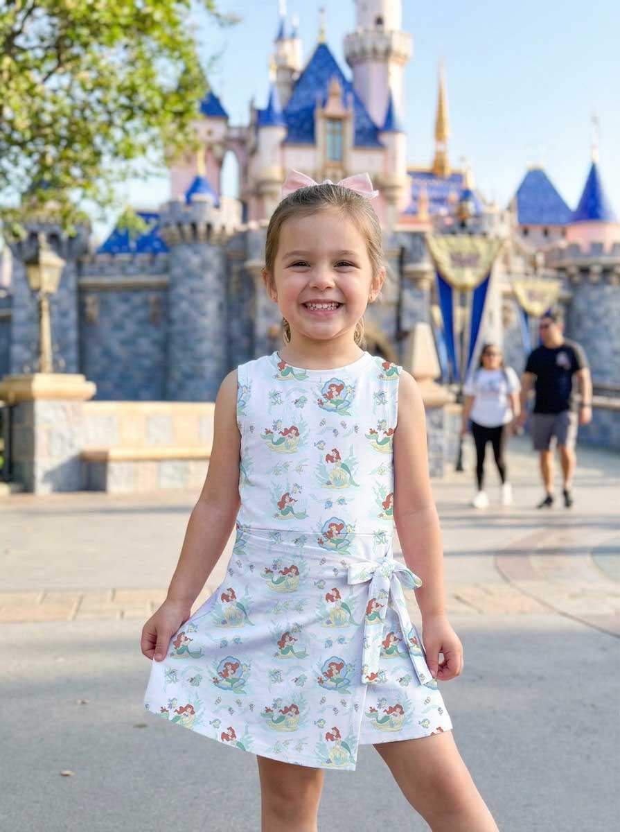 Ariel Little Mermaid Flounder Tennis Dress Skirt, Princess Dress Skirt, Tennis Dress Skirt - Image 6