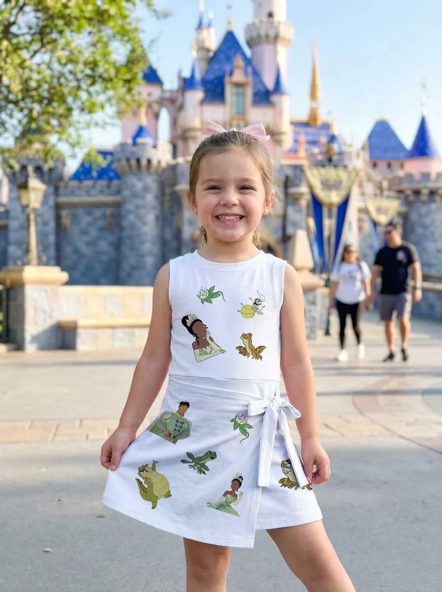 Tiana Princess Tennis Dress, Frog Friend Skirt, Easy Peezy Fit - Image 7