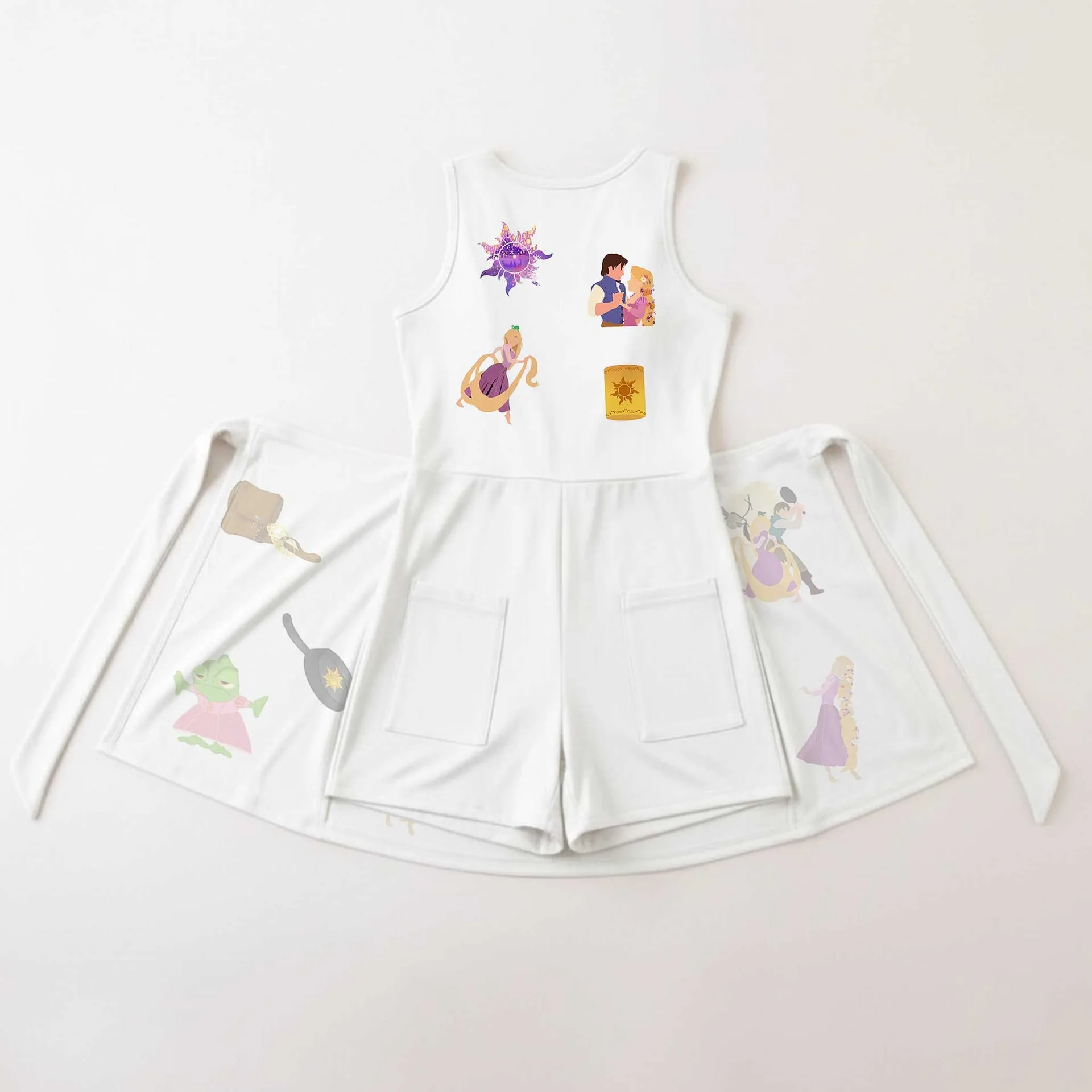 Tangled Rapunzel Tennis Dress Skirt, Rapunzel Princess Dress Skirt - Image 7