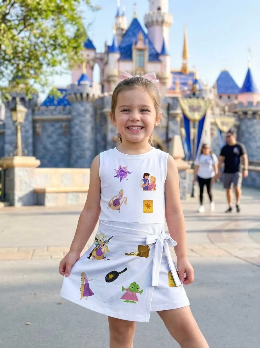 Tangled Rapunzel Tennis Dress Skirt, Rapunzel Princess Dress Skirt - Image 6