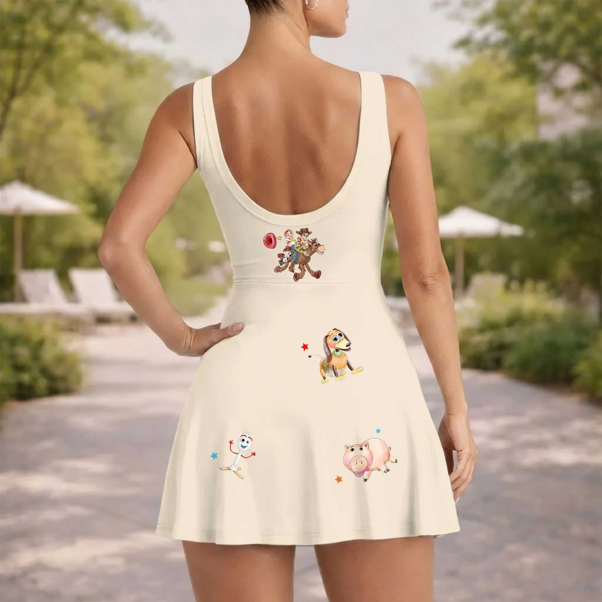 Disney Toy Story Tennis Dress Skirt, Disney Tennis Skirt, Disneyland Vacation Trip Outfit - Image 5