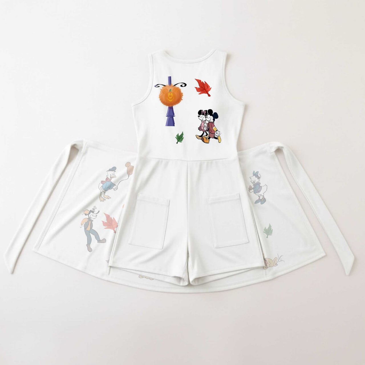 Mickey Fall Dress, Pumpkin Tennis Skirt, Disney Autumn Outfit, Mickey Mouse Halloween - Image 2
