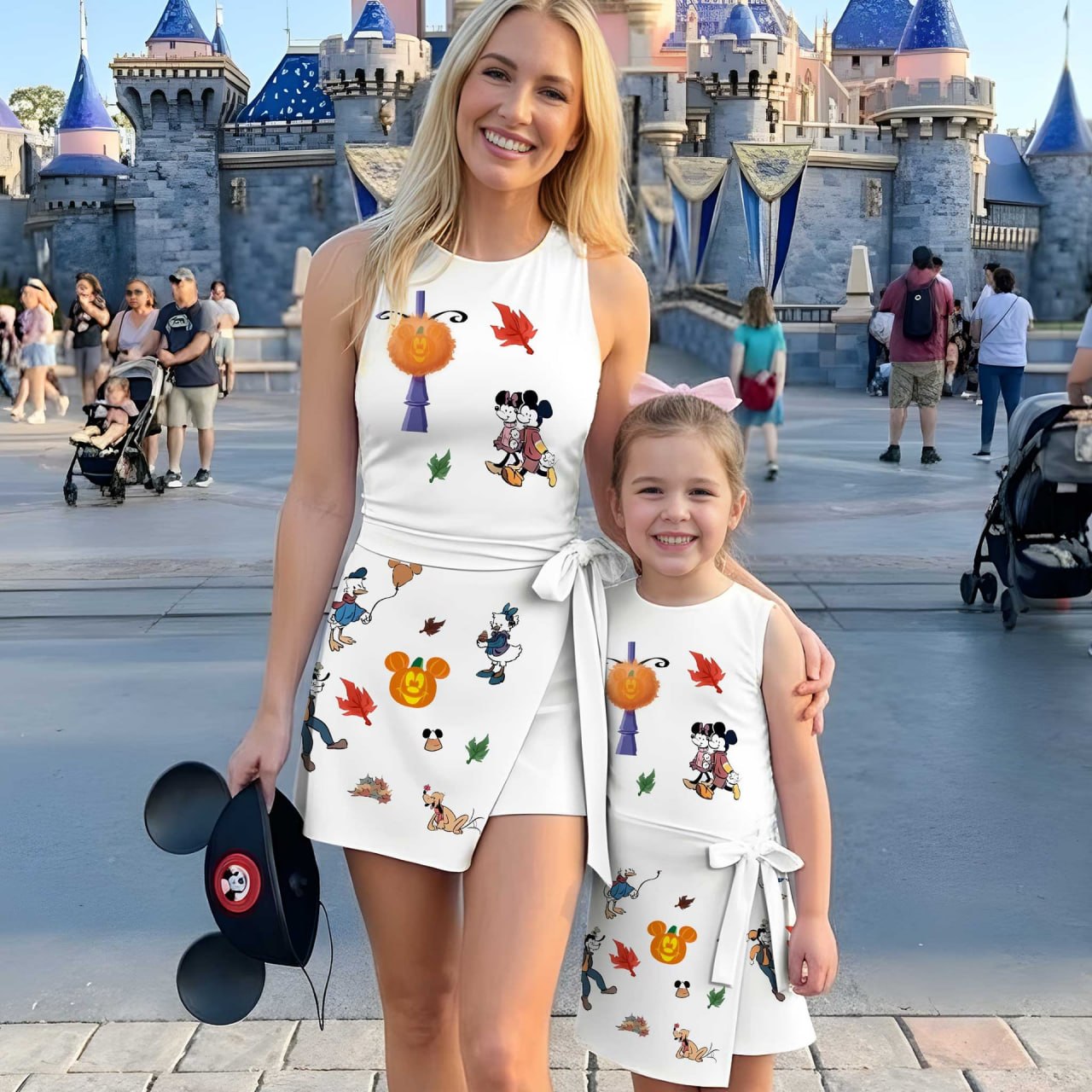 Mickey Fall Dress, Pumpkin Tennis Skirt, Disney Autumn Outfit, Mickey Mouse Halloween