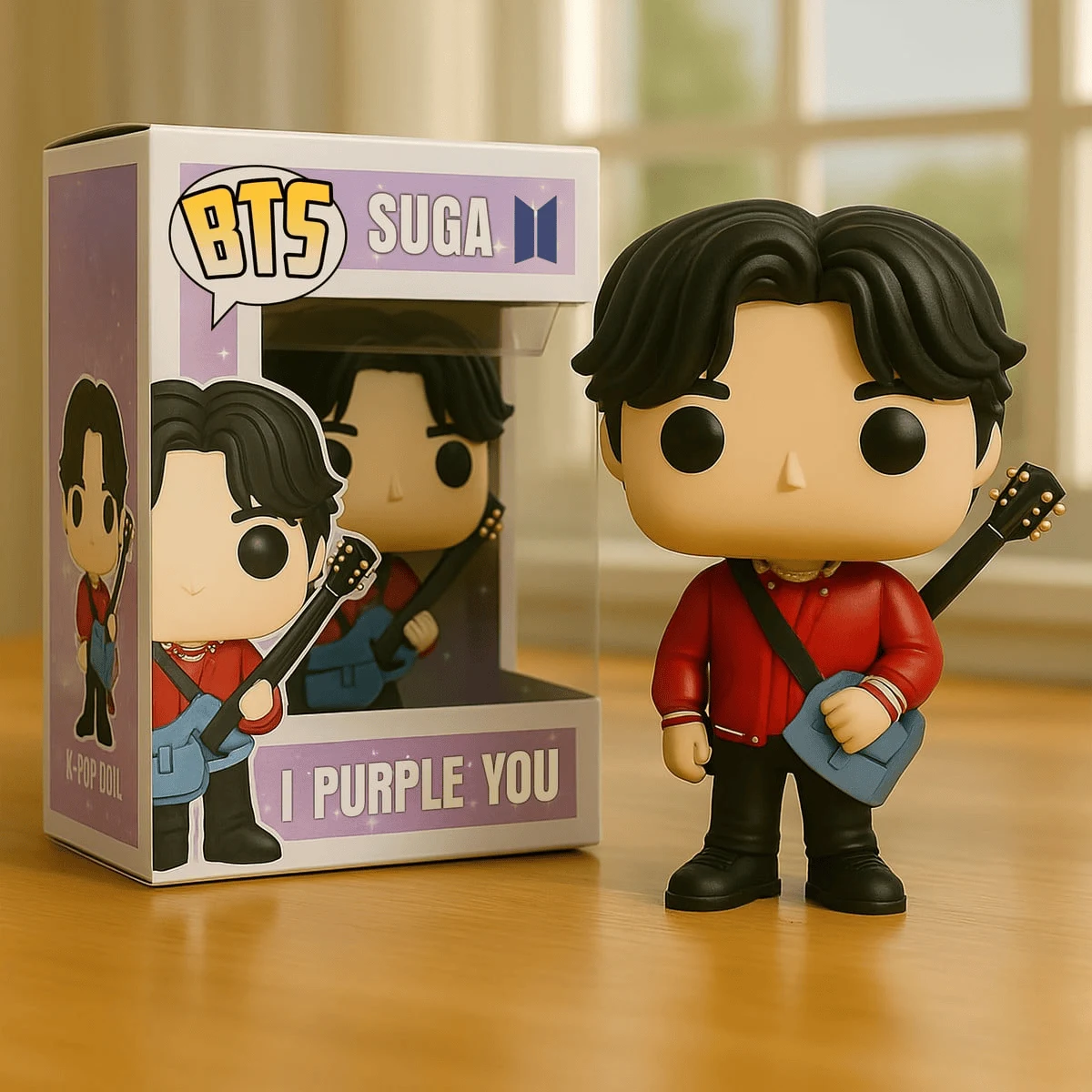 BTS Suga Min Yoongi YPT Yet To Come Guitar Edition Collectible Vinyl Pop Figure Doll
