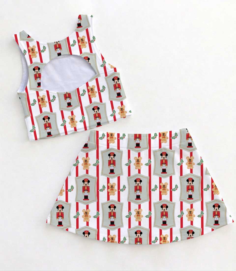 Christmas Mickey Nutcracker Inspired Dress Set, Christmas Holiday Character Print Outfit, Cute Christmas Vacation Dress for Women Girls - Image 2