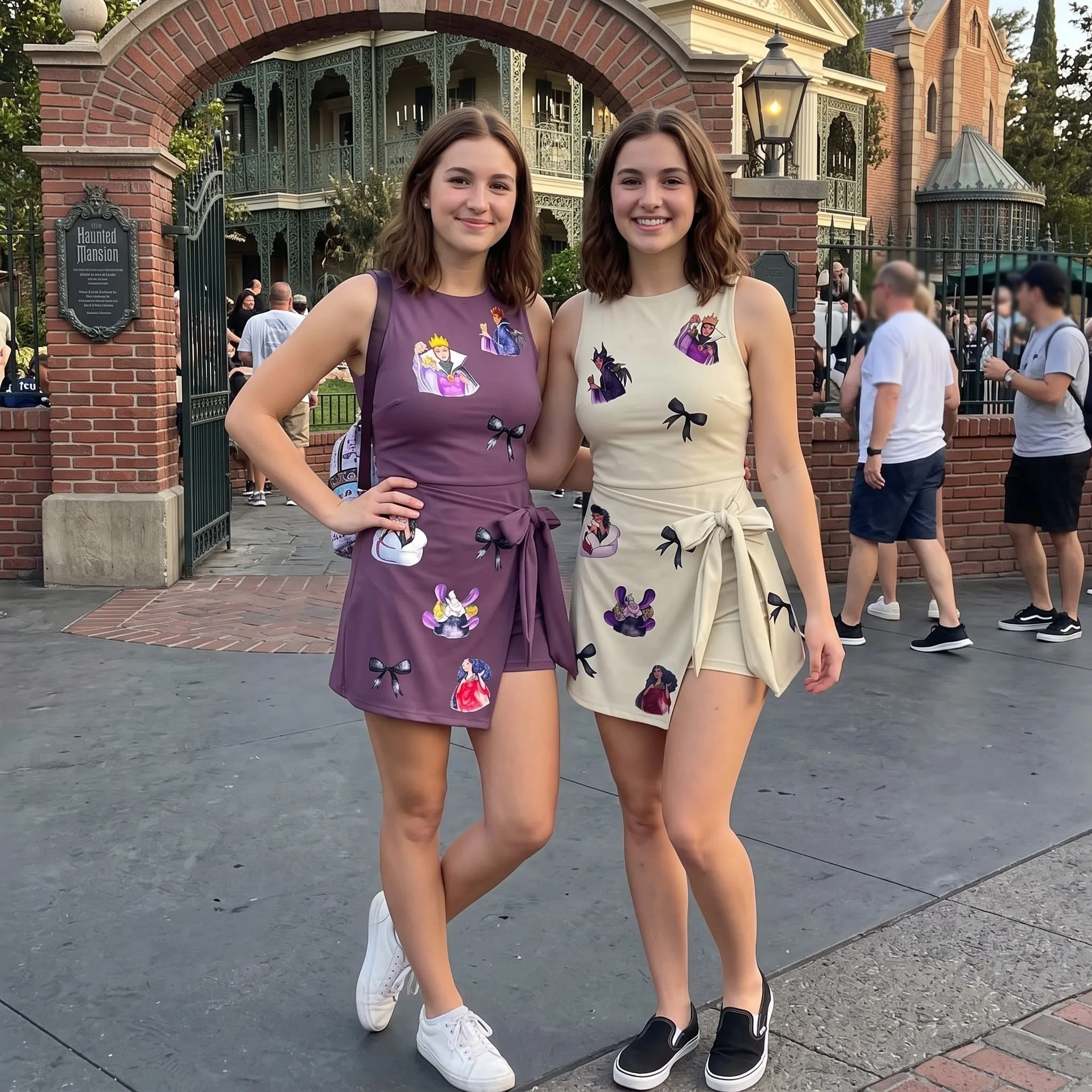 Disney Villains & Princess Character Tennis Dress Skirt, Disney Witch Besties Tennis Dress, Halloween Disney Outfits - Image 3