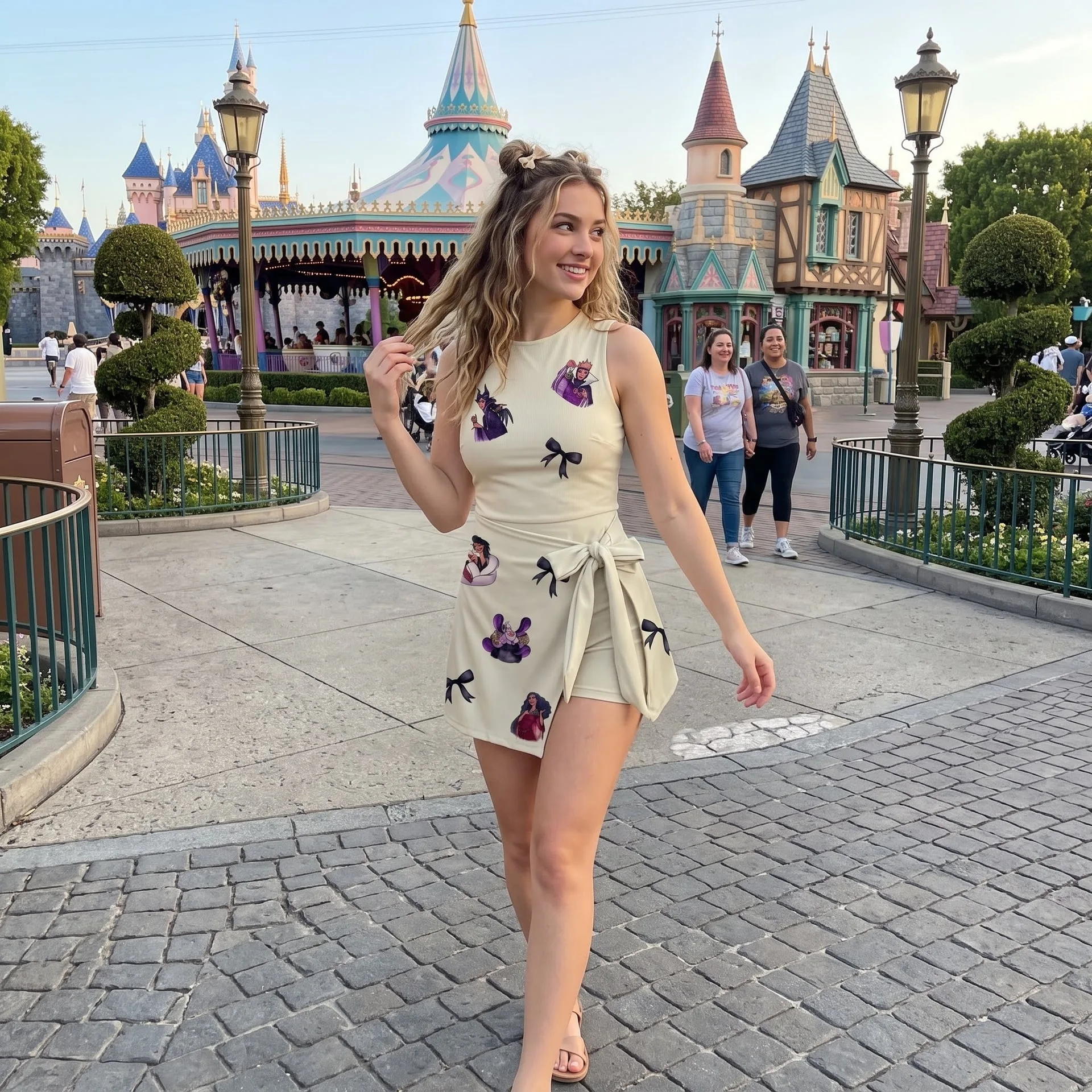 Disney Villains & Princess Character Tennis Dress Skirt, Disney Witch Besties Tennis Dress, Halloween Disney Outfits - Image 6