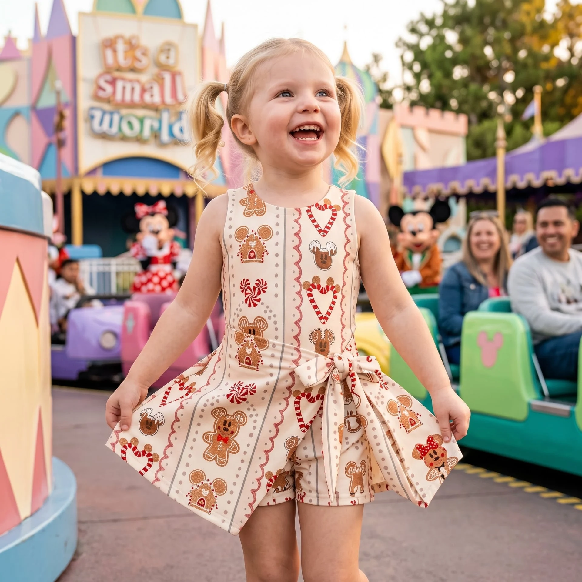 Disney Gingerbread Christmas Mommy and Me Tennis Dress Set, Mother Daughter Matching Outfit, Holiday Theme Park Outfit - Image 5