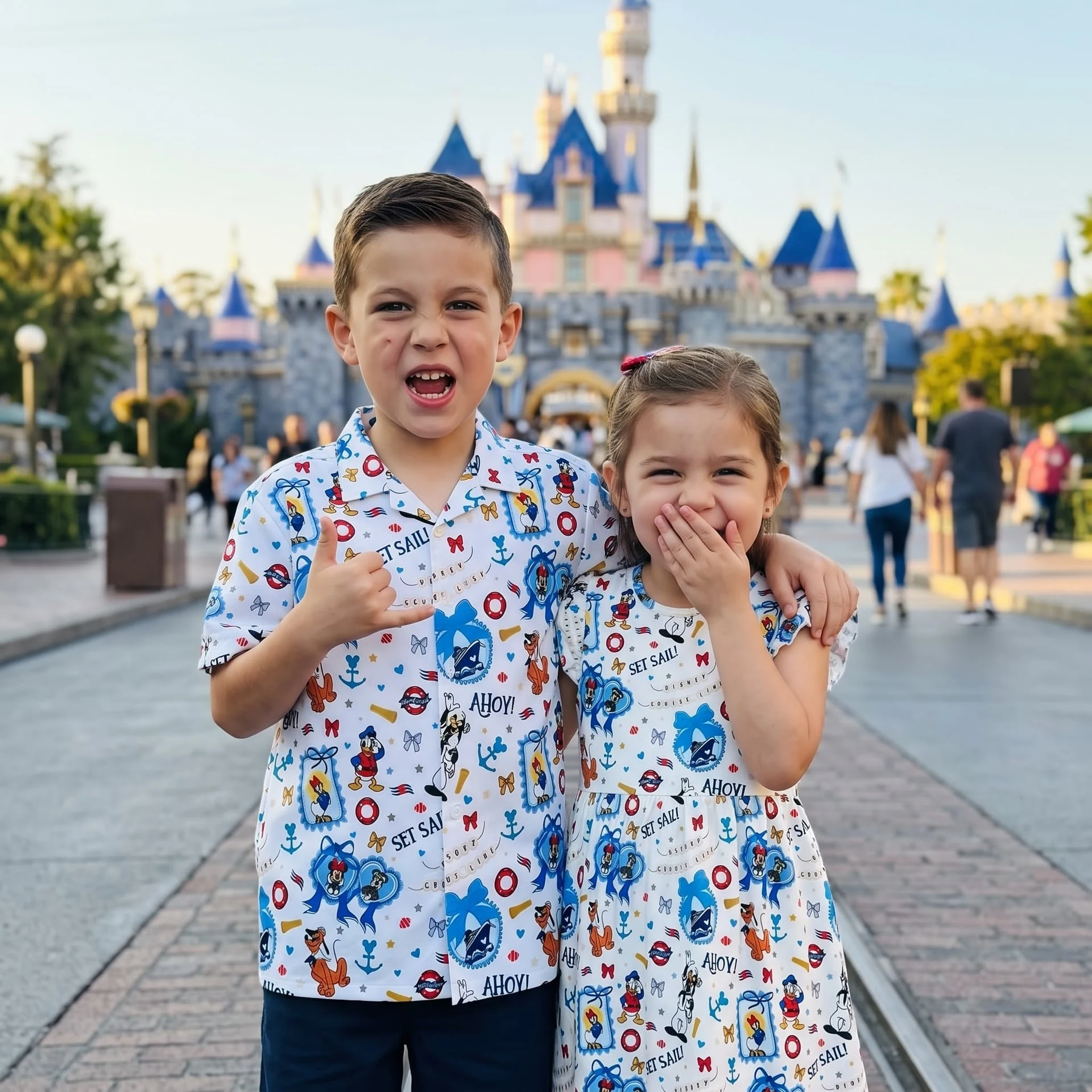 Disney Cruise Matching Family Outfit, Nautical Character Family Matching Set, Theme Park Vacation Dress & Shirt - Image 2