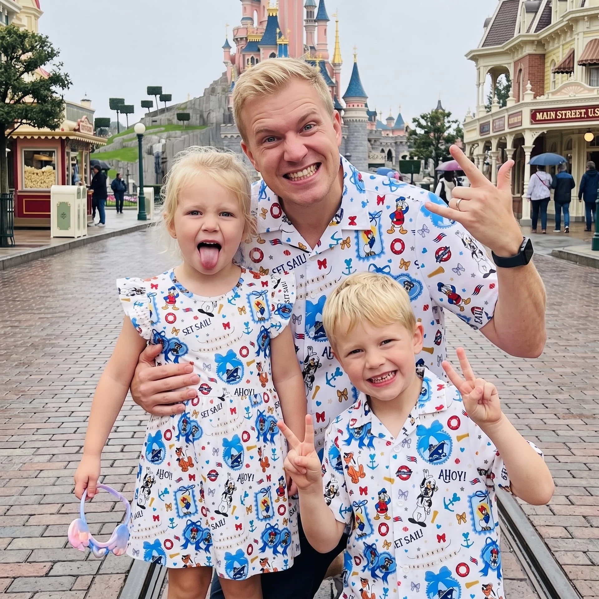 Disney Cruise Matching Family Outfit, Nautical Character Family Matching Set, Theme Park Vacation Dress & Shirt - Image 3