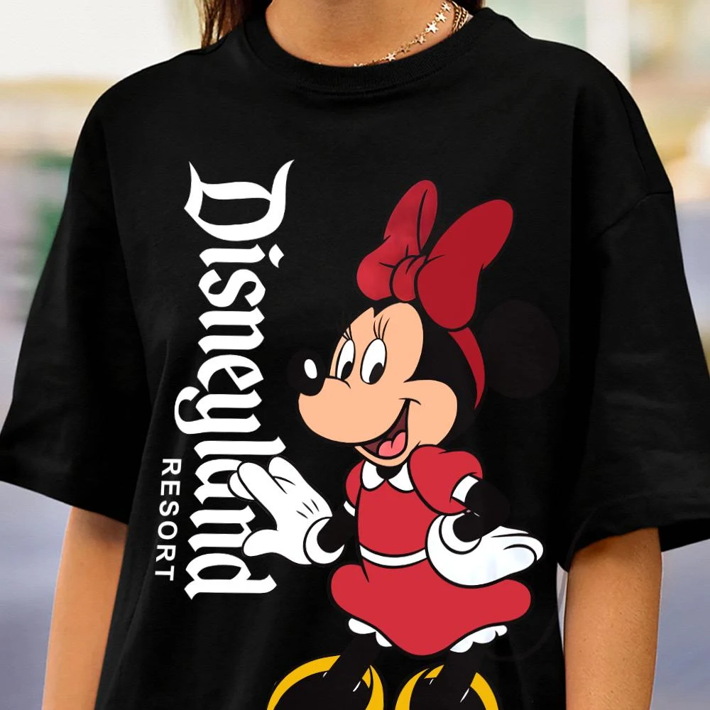 Cute Minnie Mouse Classic Cute Vintage Portrait T-Shirt, Disney Family Vacation Trip - Image 3