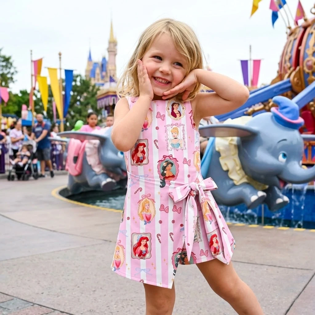 Disney Princess Christmas Tennis Dress, Disney Princess Character Christmas Wrap Dress - Image 5