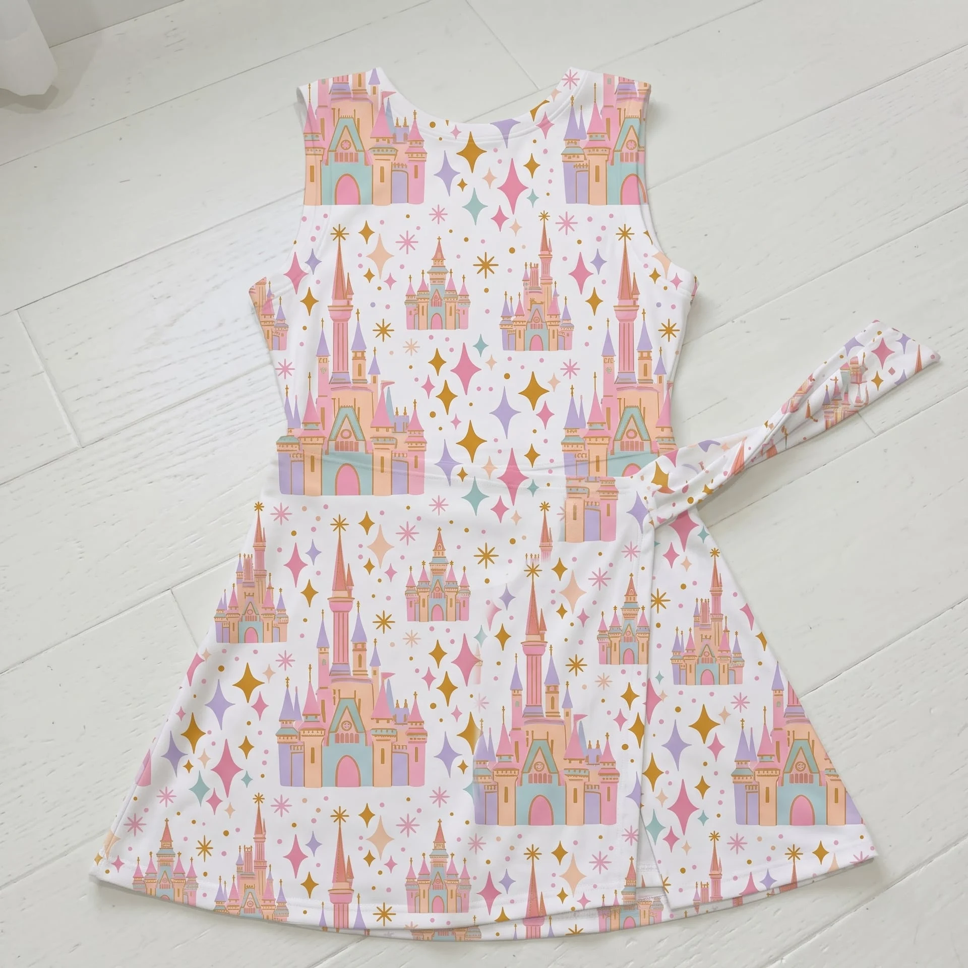 Disney Magical Castle Tennis Dress, Disney Magical Park Day Wrap Dress
