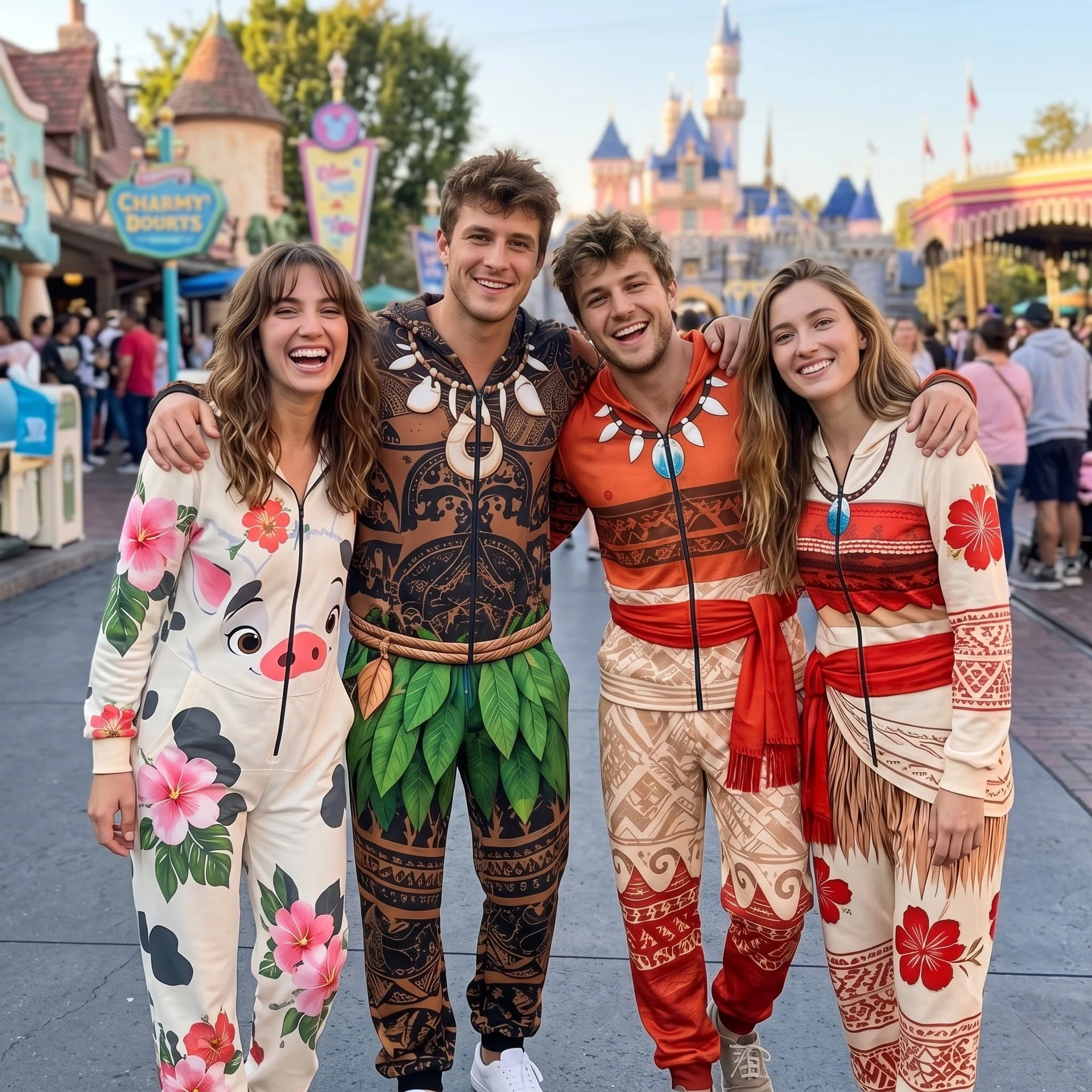 Moana Maui Halloween Jumpsuit Pajamas, Tropical Adventure Costume, Character Cosplay Outfit - Image 7