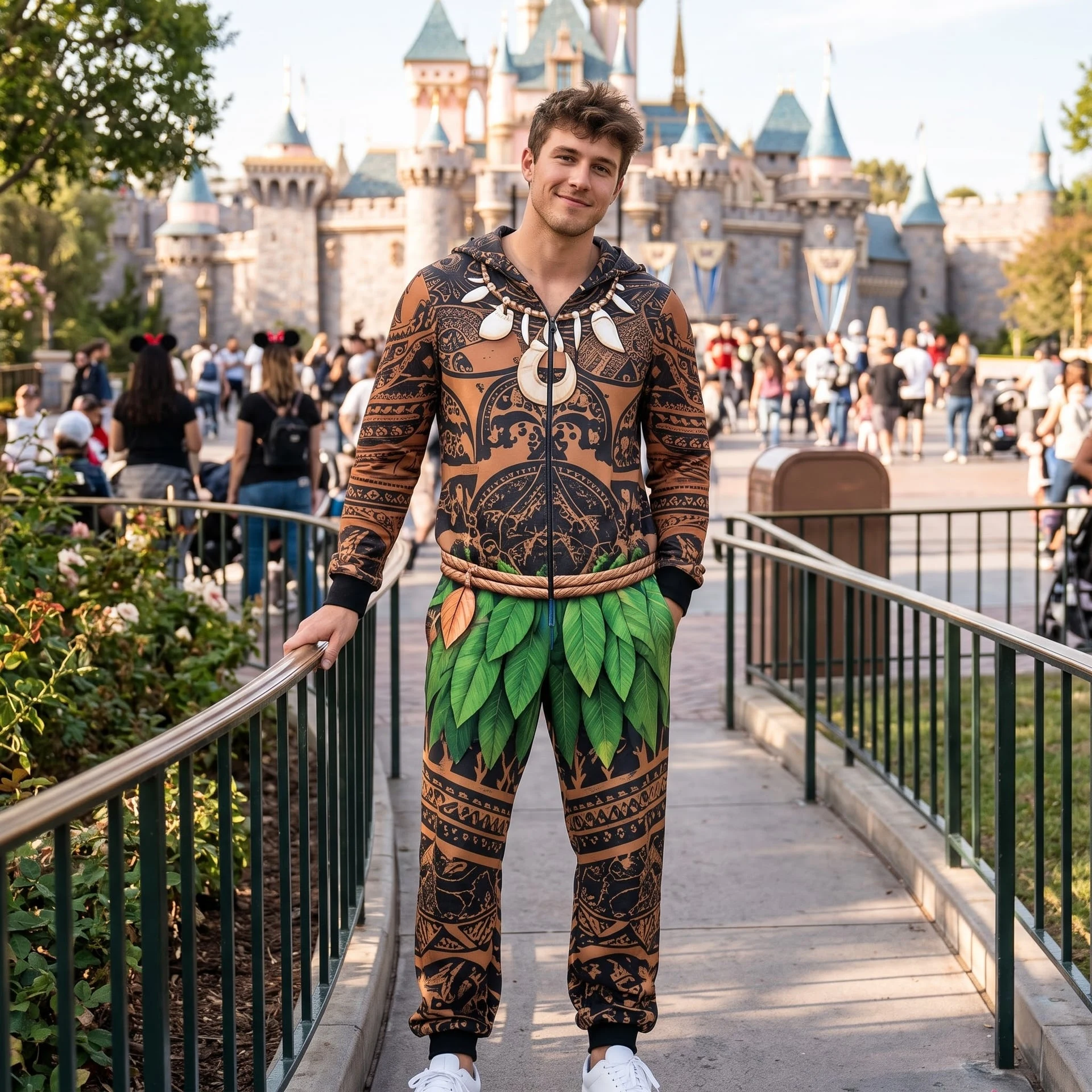 Moana Maui Halloween Jumpsuit Pajamas, Tropical Adventure Costume, Character Cosplay Outfit - Image 5
